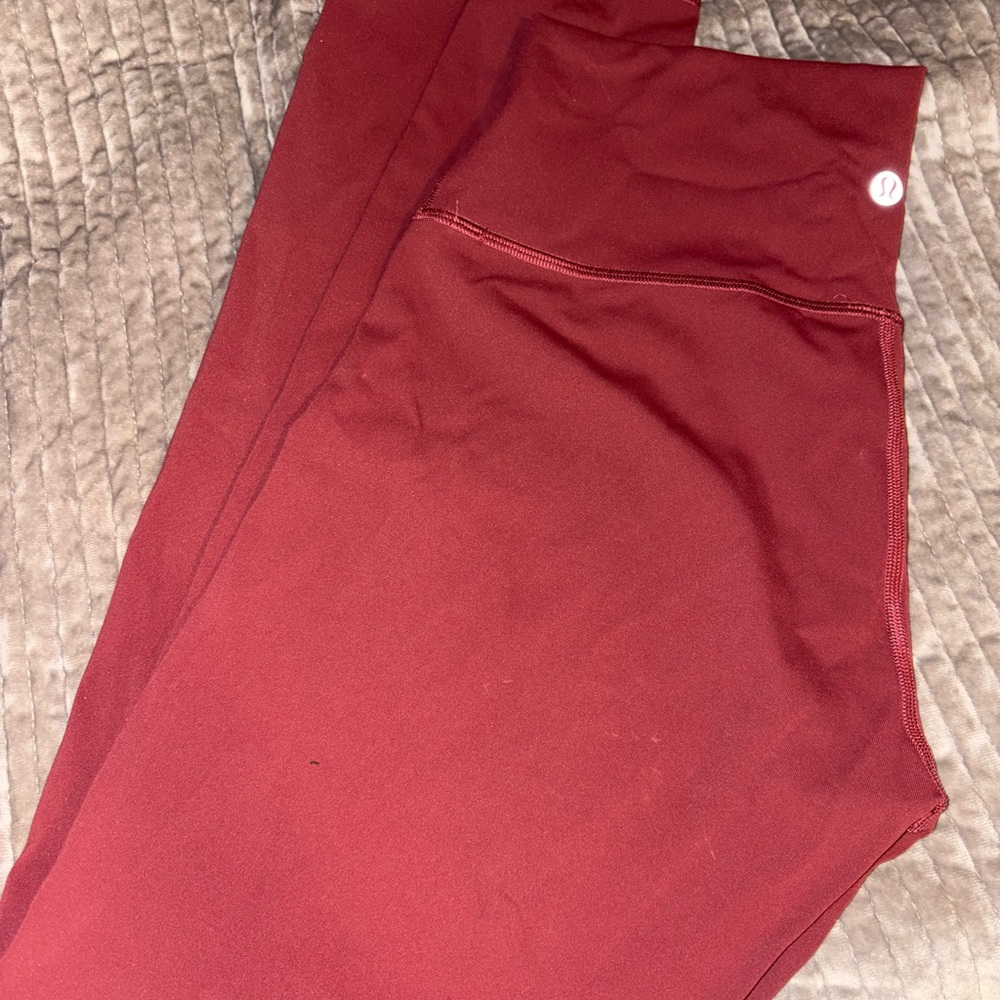 lululemon athletica Burgundy Leggings